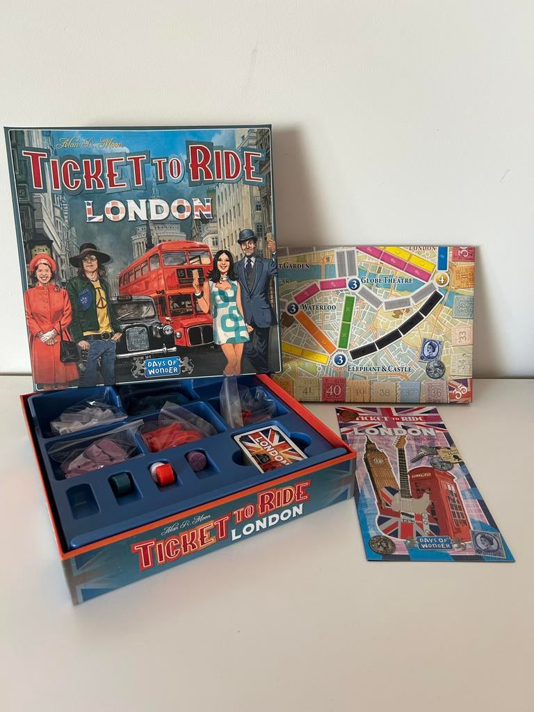 Ticket to Ride London - Bordspel, Hobby en Vrije tijd, Gezelschapsspellen | Bordspellen, Zo goed als nieuw, Drie of vier spelers