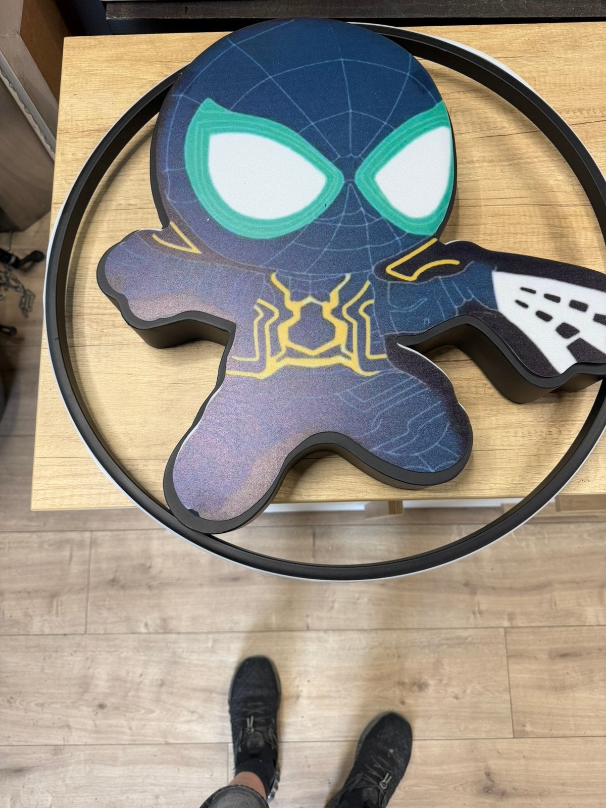 Spider-Man LED Lamp - Perfect voor Kinderkamer, Ophalen, Zo goed als nieuw