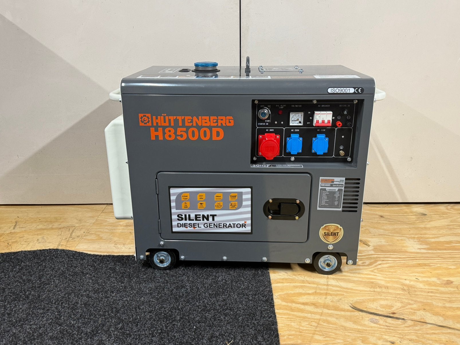 Generator aggregaat  diesel huttenberg 8500d, Ophalen, Huttenberg, Dieselolie, Geluidgedempt