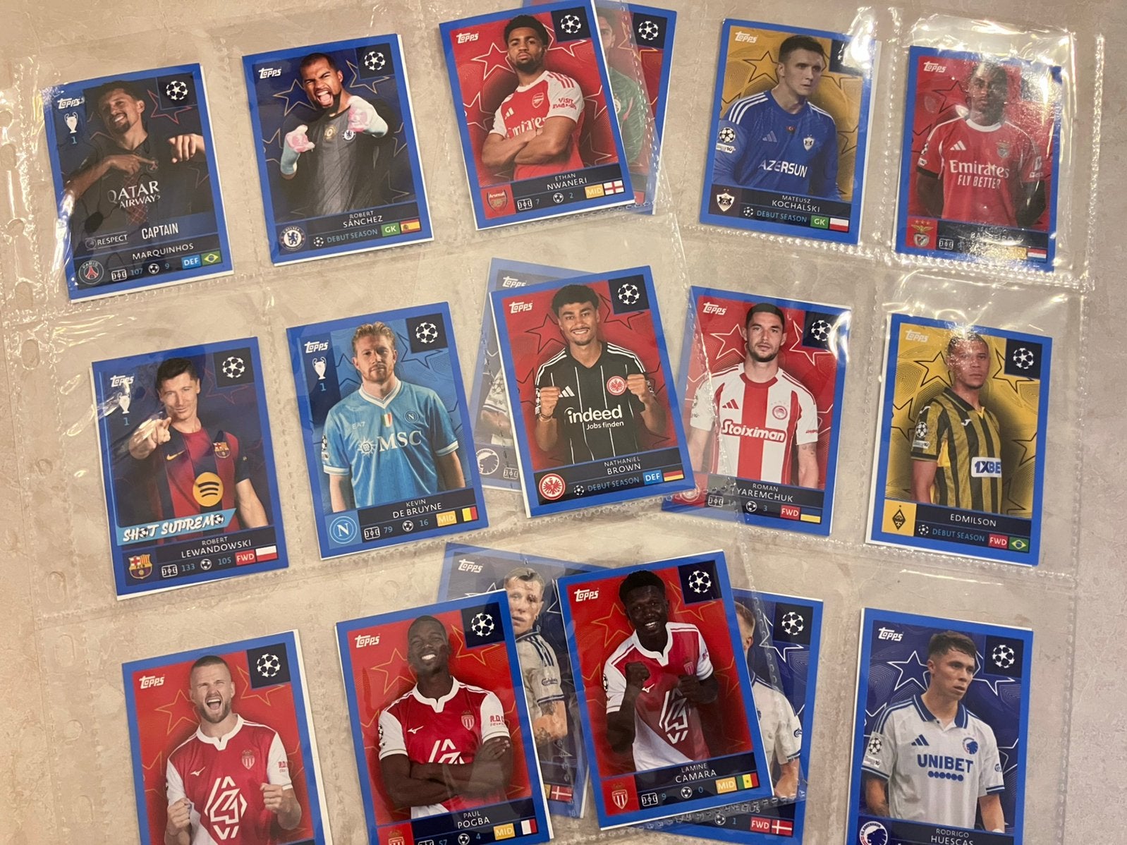 Parallel Topps Champions League 2025/2026, Ophalen of Verzenden, Zo goed als nieuw, Buitenlandse clubs, Poster, Plaatje of Sticker