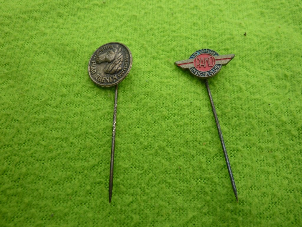 Vintage speldjes: PAKO Rhenen & PAKO Insigne Club, Ophalen of Verzenden, Gebruikt, Overige onderwerpen, Speldje of Pin
