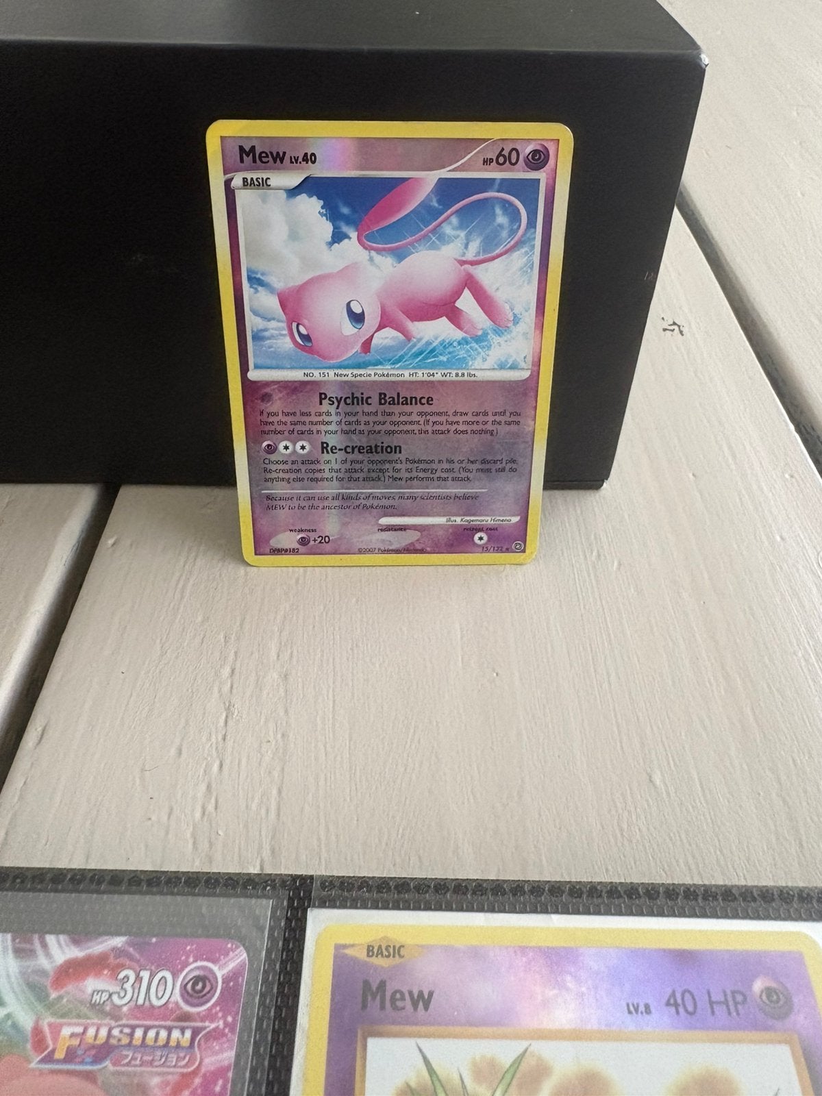Mew reverse holo, Ophalen of Verzenden, Zo goed als nieuw, Meerdere kaarten, Foil