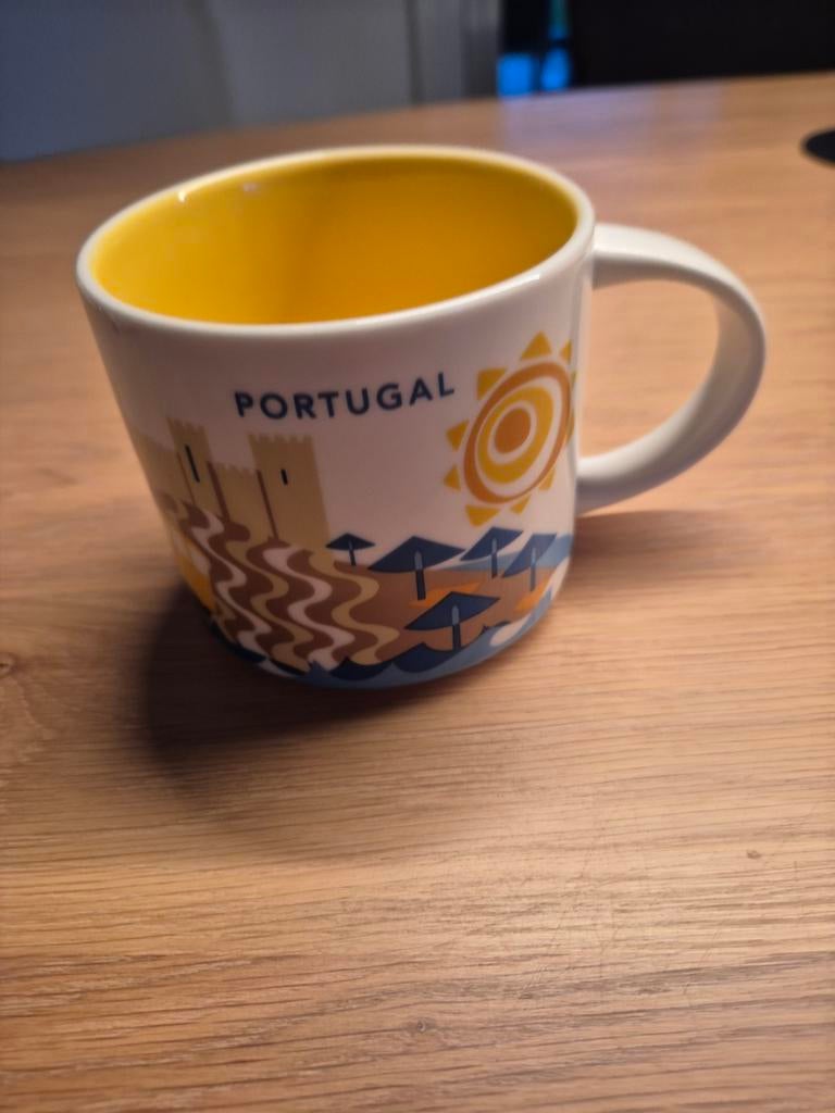 Starbucks Portugal mok - Zo goed als nieuw, Overige typen, Ophalen of Verzenden, Zo goed als nieuw, Steen/keramiek