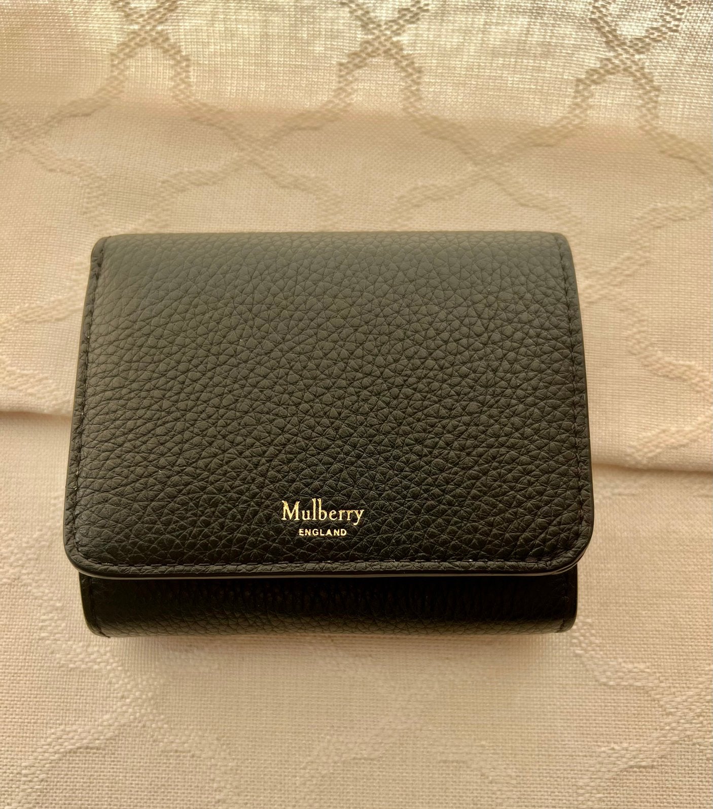 Mulberry leather wallet, Ophalen of Verzenden, Zo goed als nieuw, Blauw, Leer