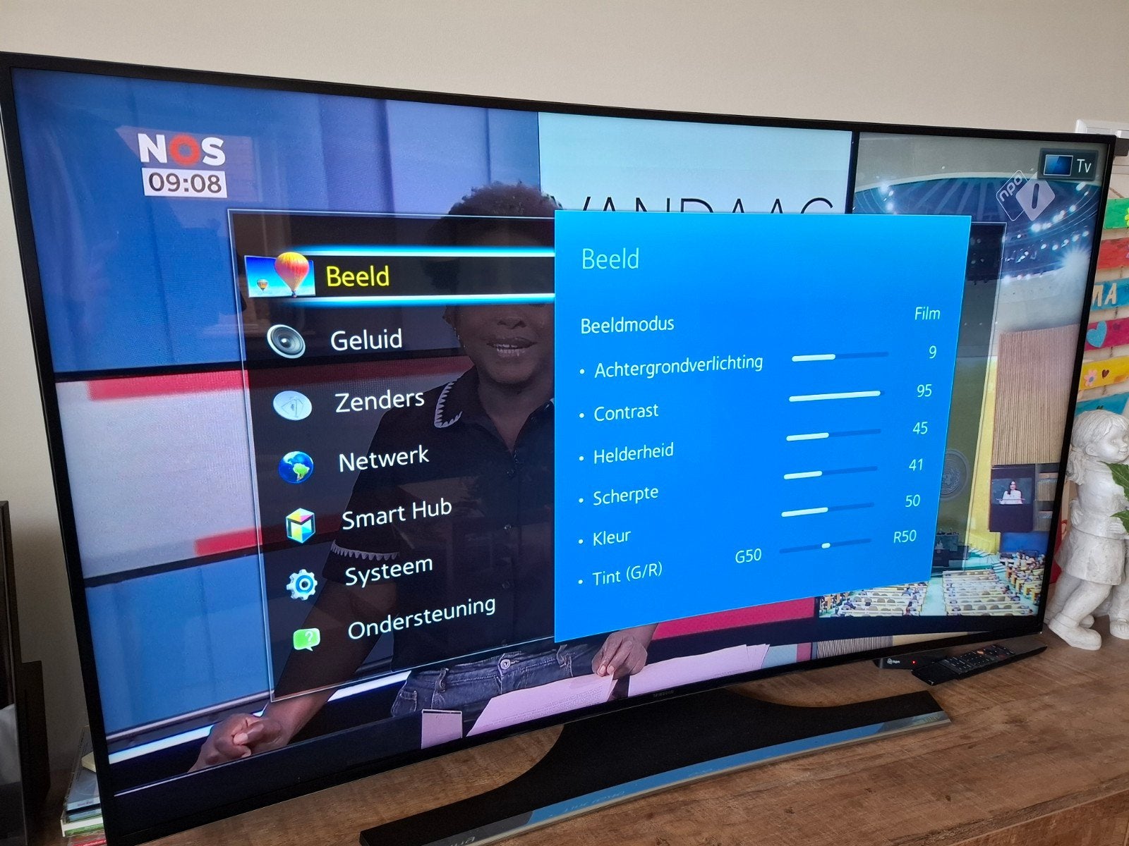 curved tv 55 inch  UE55HU7200S Samsung, Audio, Tv en Foto, LED, 50 Hz, Zo goed als nieuw, 100 cm of meer