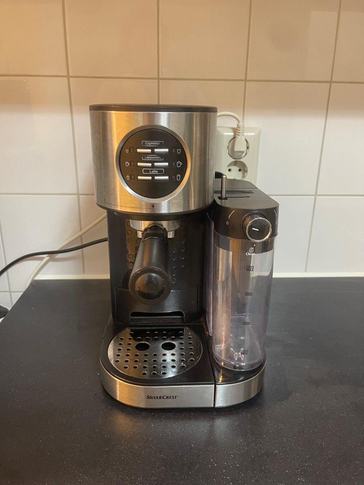 Silvercrest Espresso Apparaat met Melkopschuimer, Afneembaar waterreservoir, Espresso apparaat, Gemalen koffie, Ophalen of Verzenden
