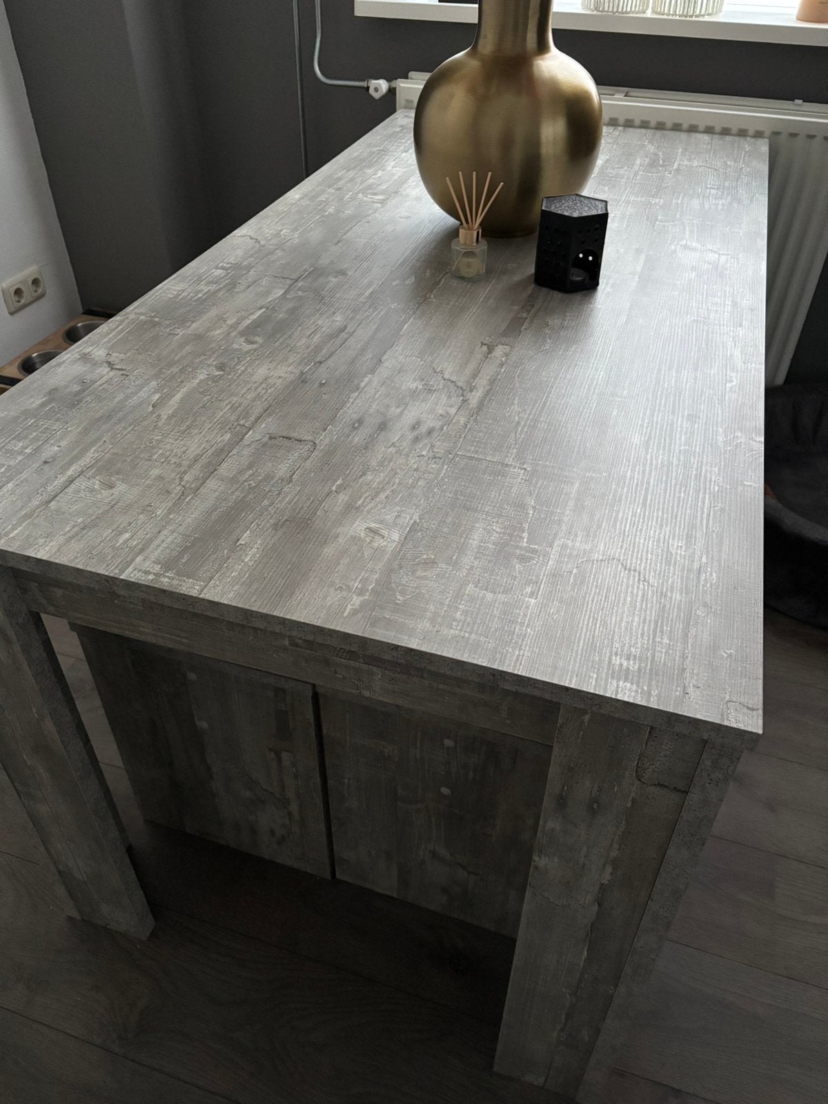 Eetkamertafel, Huis en Inrichting, Tafels | Eettafels, Ophalen, 50 tot 100 cm, Zo goed als nieuw, 150 tot 200 cm