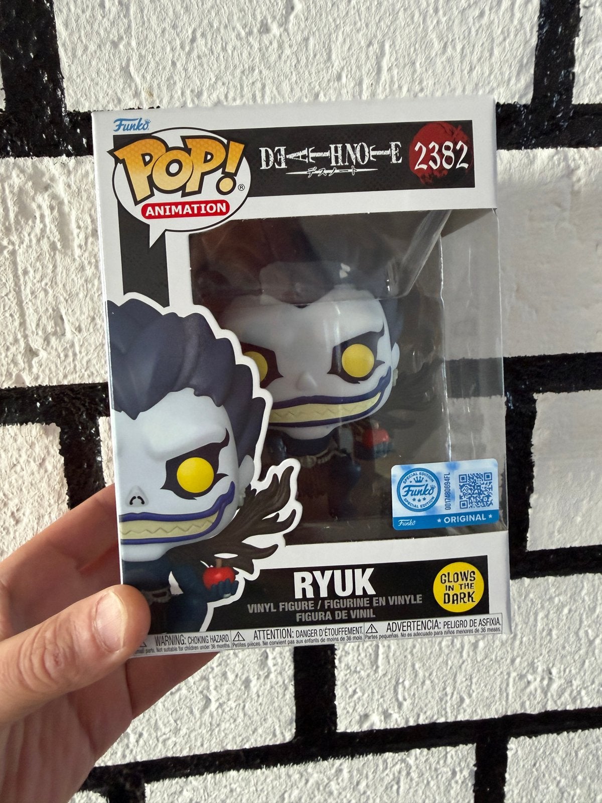 Funko Pop Death Note - Ryuk 2382 (Glows in the Dark), Ophalen of Verzenden, Nieuw