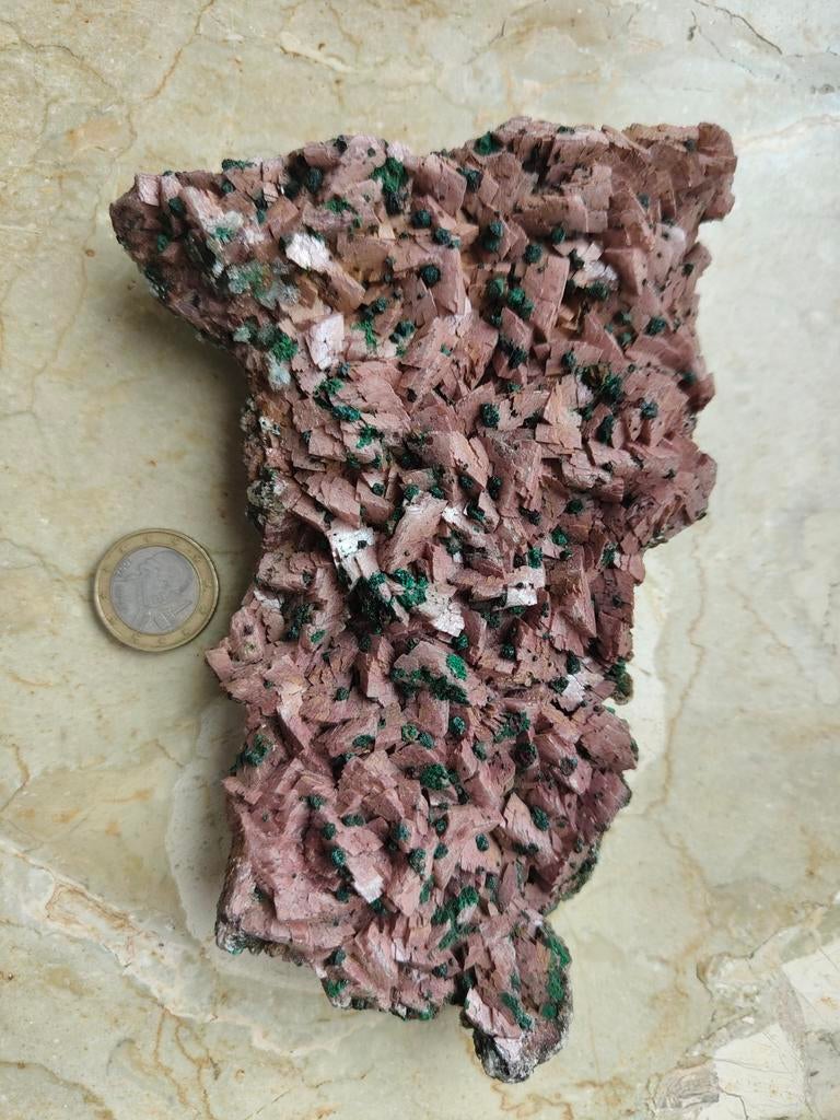 Prachtig Mineraal Stuk met Malachiet Insluitsels, Ophalen, Mineraal