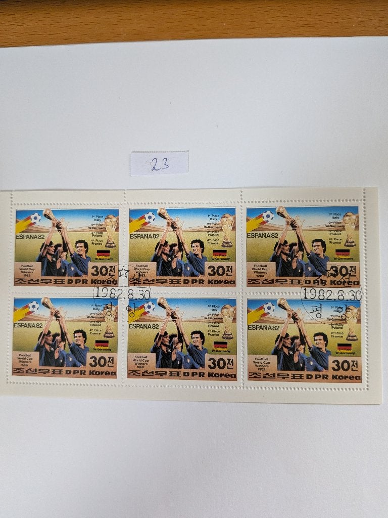 Voetbal, Postzegels en Munten, Verzenden, Gestempeld, Zuidoost-Azië