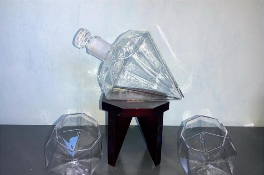 Diamanten Whisky Decanter Set met 2 Glazen en Standaard, Ophalen of Verzenden, Nieuw
