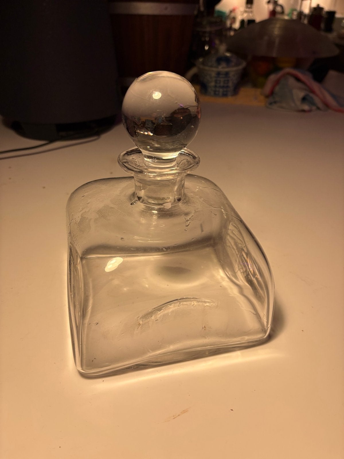 Vintage Glazen Karaf met Stop - Royal Leerdam Williamsburg, Ophalen