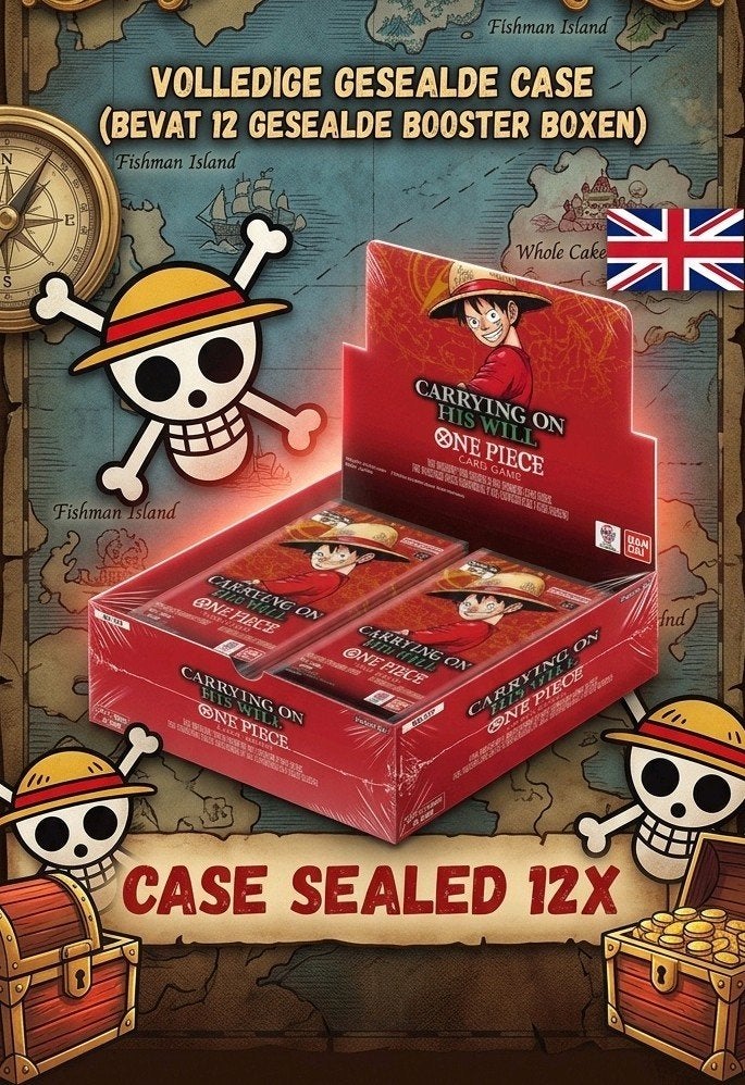 One Piece Card Game OP13 Case Sealed (12 Booster Boxen), Ophalen, Nieuw, Boosterbox