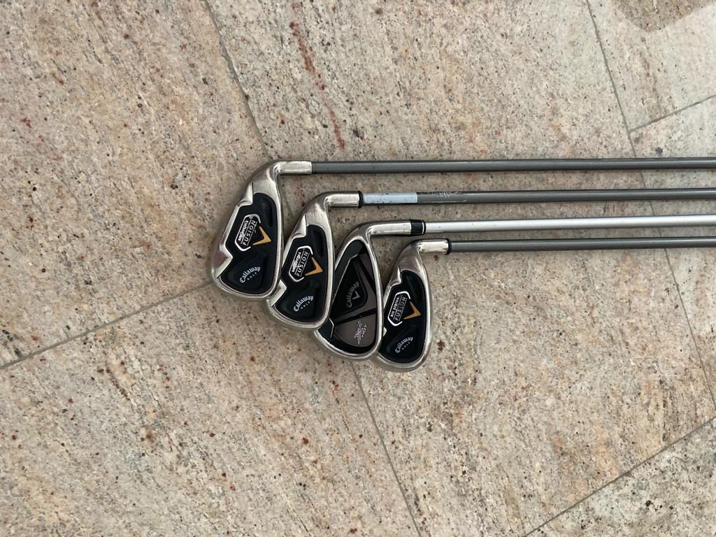 Dames Callaway Fusion ijzers, Sport en Fitness, Golf, Ophalen, Gebruikt, Club, Callaway