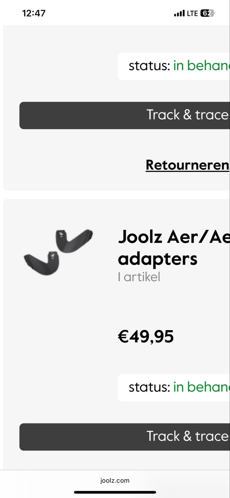 Nieuwe Joolz Aer/Aer+ adapters - Ongeopend in doos, Ophalen of Verzenden, Nieuw, Kinderwagen, Met autostoeltje