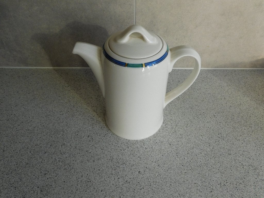 Koffielkan Adriana Wit Villeroy & Boch, Ophalen of Verzenden, Zo goed als nieuw, Overige stijlen, Porselein