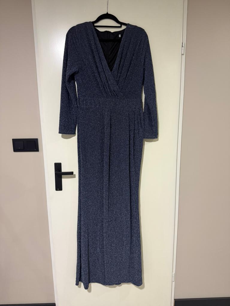 Nieuwe glitter avondjurk, Ophalen, Galajurk, Blauw, Maat 46/48 (XL) of groter