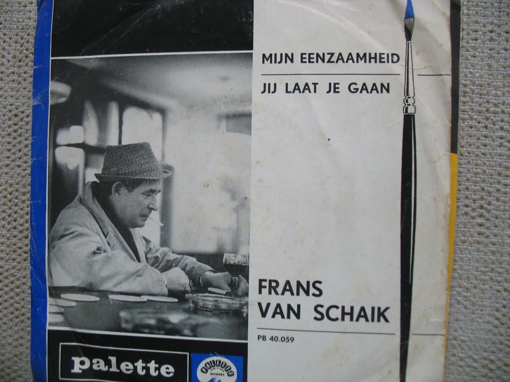 Frans van Schaik - Mijn eenzaamheid, Gebruikt, 7 inch, Single, Ophalen of Verzenden