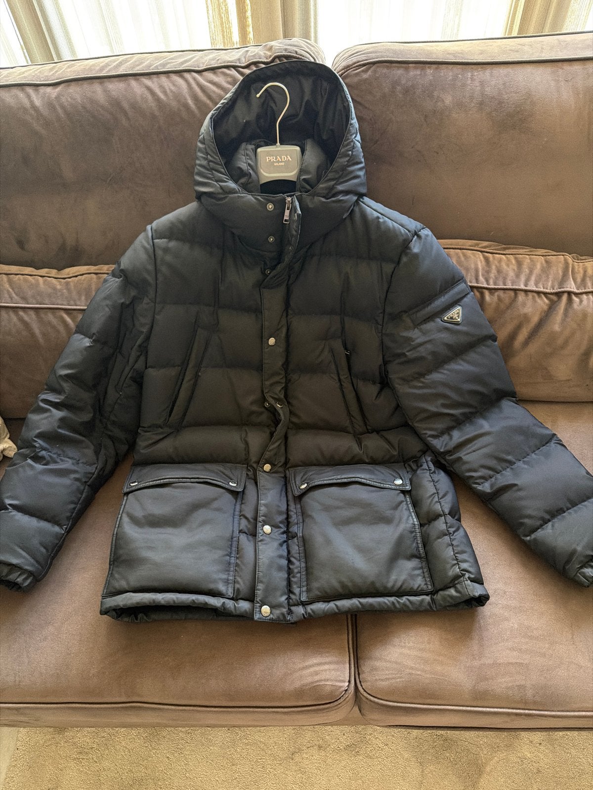 Originele Prada winterjas - Maat 50 - Zo goed als nieuw, Kleding | Heren, Jassen | Winter, Ophalen, Zo goed als nieuw, Maat 48/50 (M)