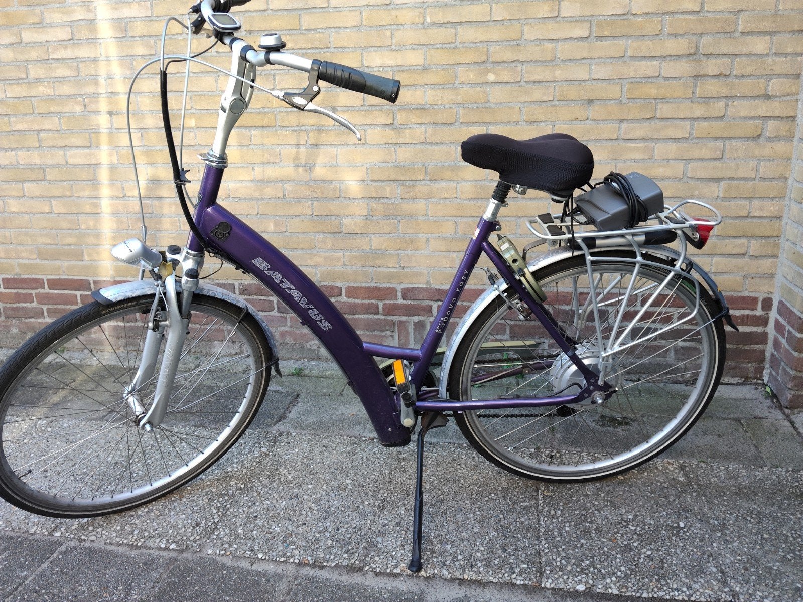 Batavus Padova Easy elektrische fiets - Paars, Ophalen, Gebruikt, 50 km per accu of meer, Batavus