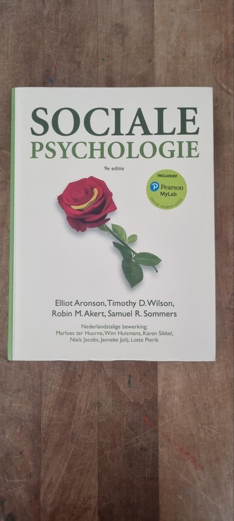 Sociale Psychologie - 9e editie (incl. MyLab), Diverse auteurs, Zo goed als nieuw, Gamma, HBO