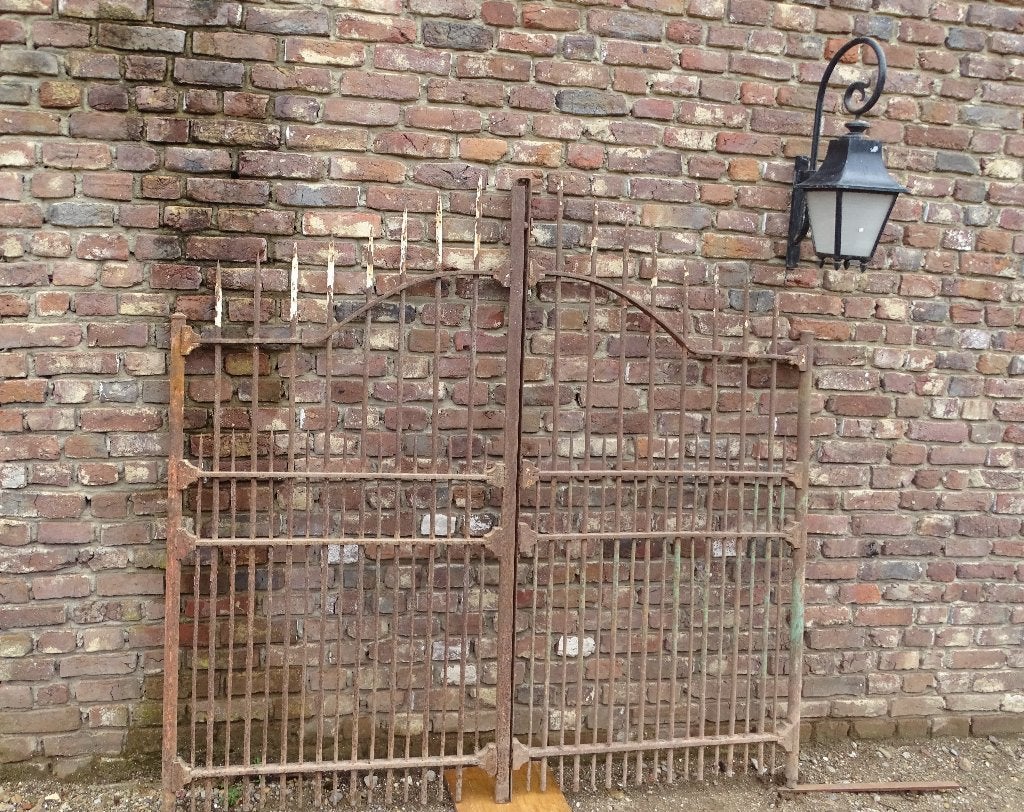 antieke vol ijzeren poort hek, Antiek en Kunst, Curiosa en Brocante, Ophalen