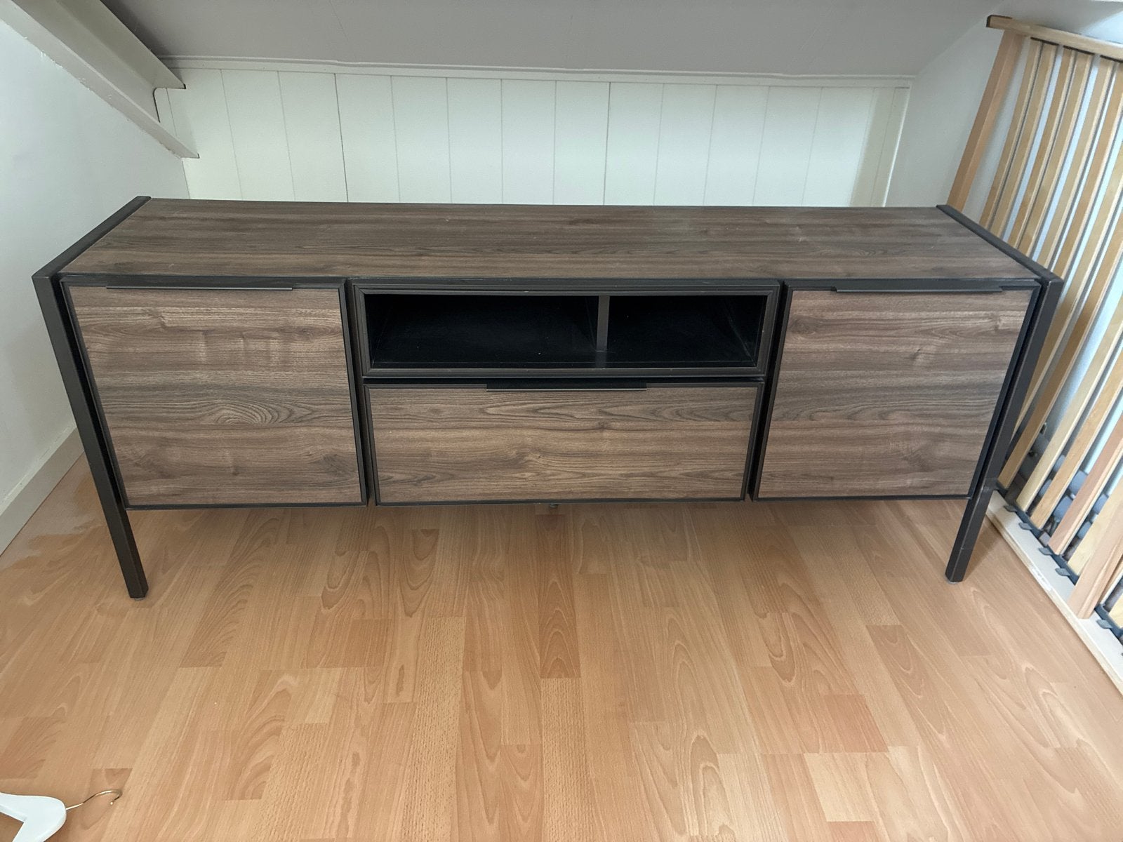 Lowboard Domani tv-meubel, Ophalen, Kunststof, Gebruikt, 100 tot 150 cm