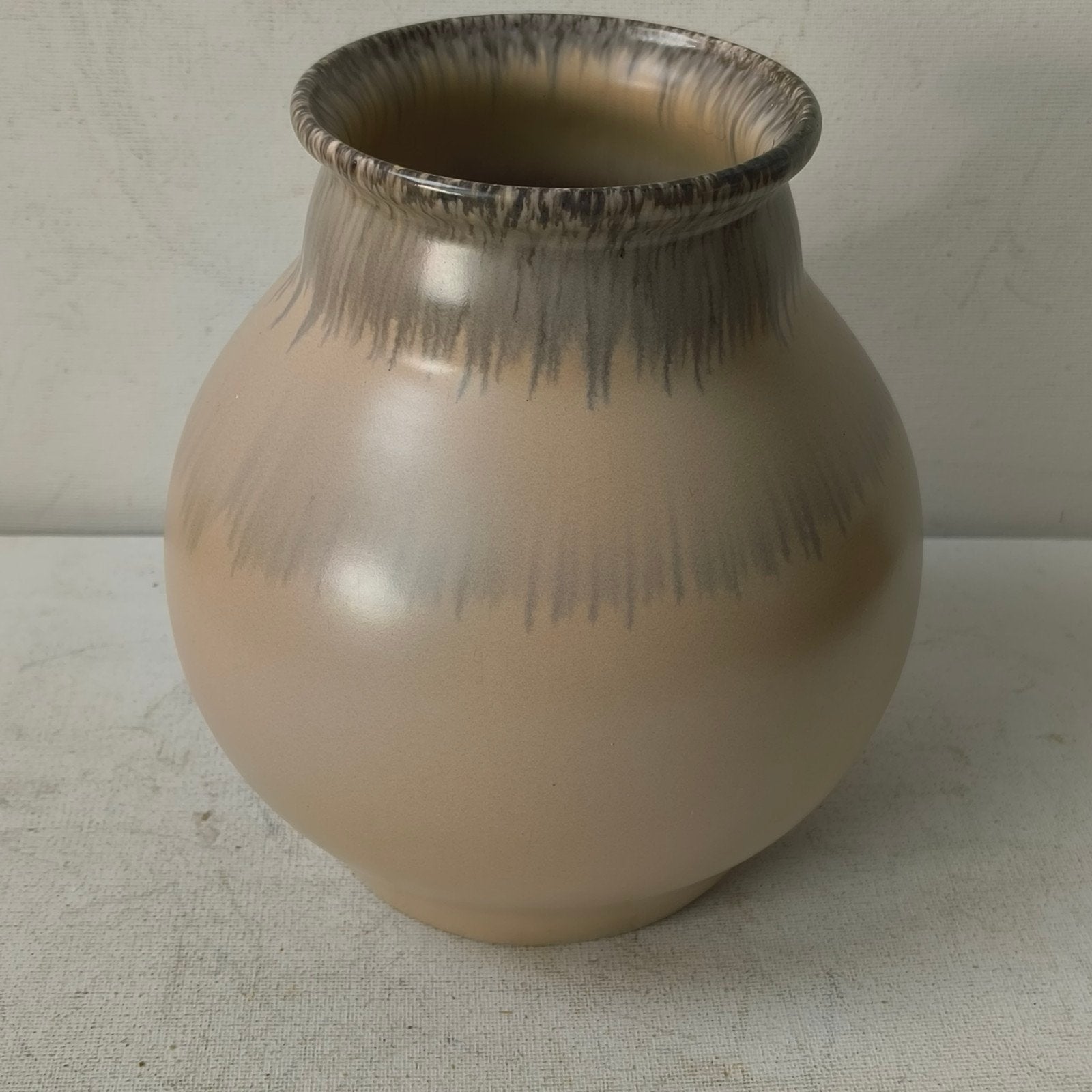 Velsen Aardewerk druipglazuur vaas jaren 30/40, Ophalen of Verzenden