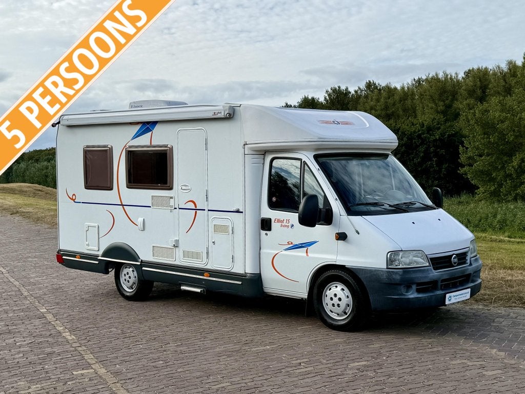 CI Elliot P 15 P, 5 Pers, Nette staat, Cruise control, Caravans en Kamperen, Overige merken, Ringverwarming, Fiat, 6 tot 7 meter