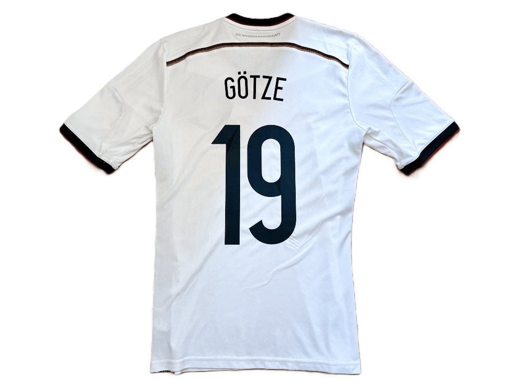 Duitsland thuisshirt 2014 – Götze #19 – Adidas – Maat S, Sport en Fitness, Maat S, Ophalen of Verzenden, Zo goed als nieuw, Shirt