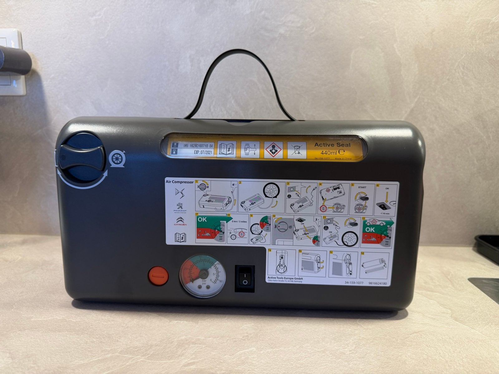 Peugeot/Citroën Active Seal Tool Bandenreparatieset Originee, Ophalen of Verzenden, Nieuw