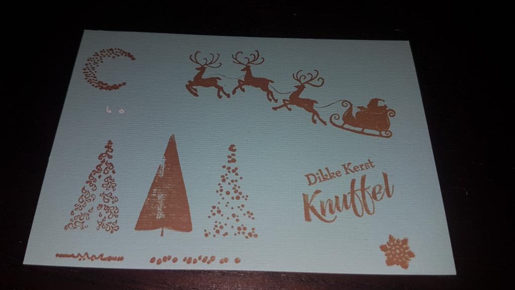 Kerst kaart tekoop met envellop, Ophalen, Feest(dag)