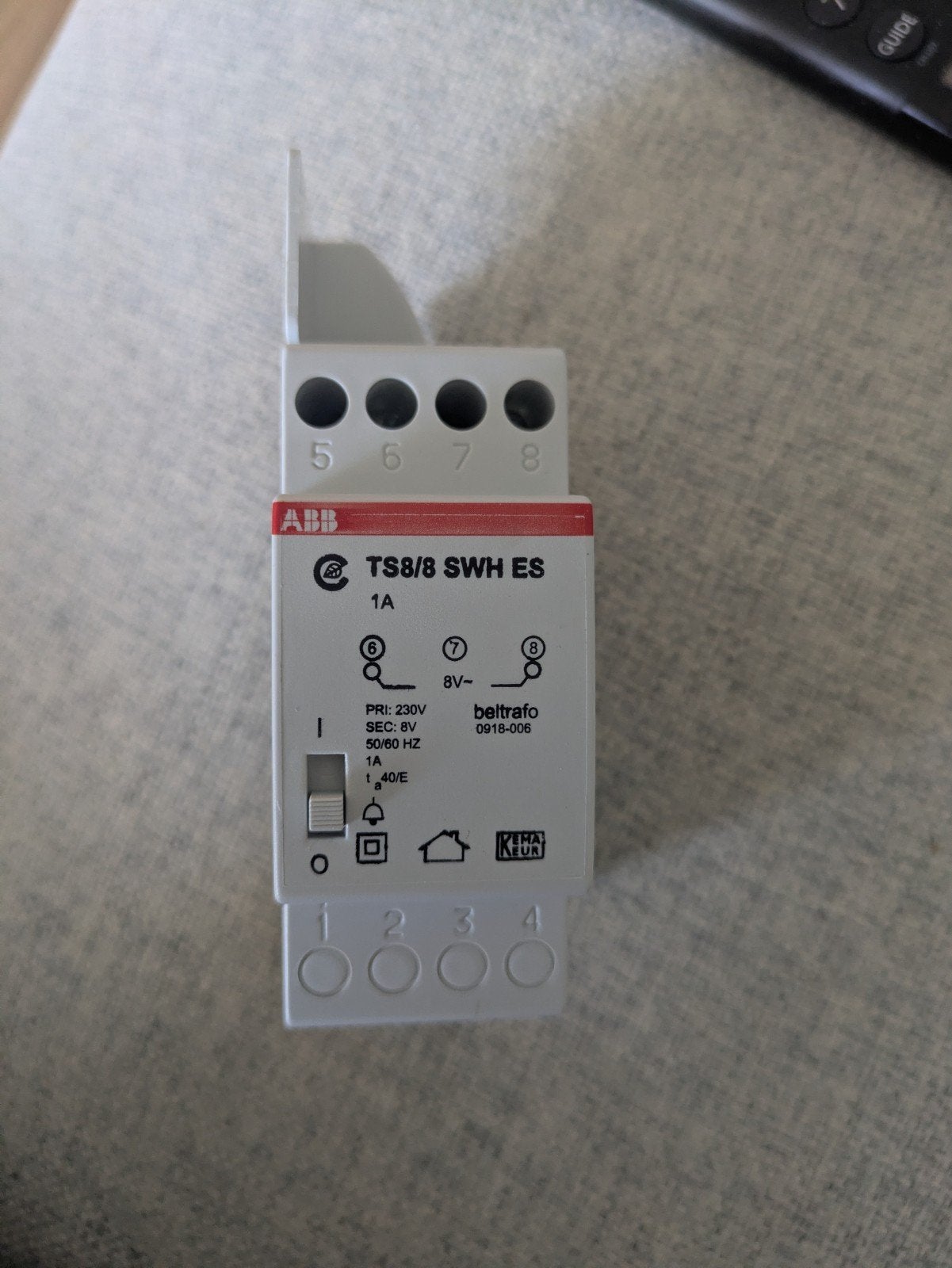 ABB TS8/8 SWH ES Beltransformator 230V naar 8V, Ophalen of Verzenden, Nieuw, ABB, Overige typen