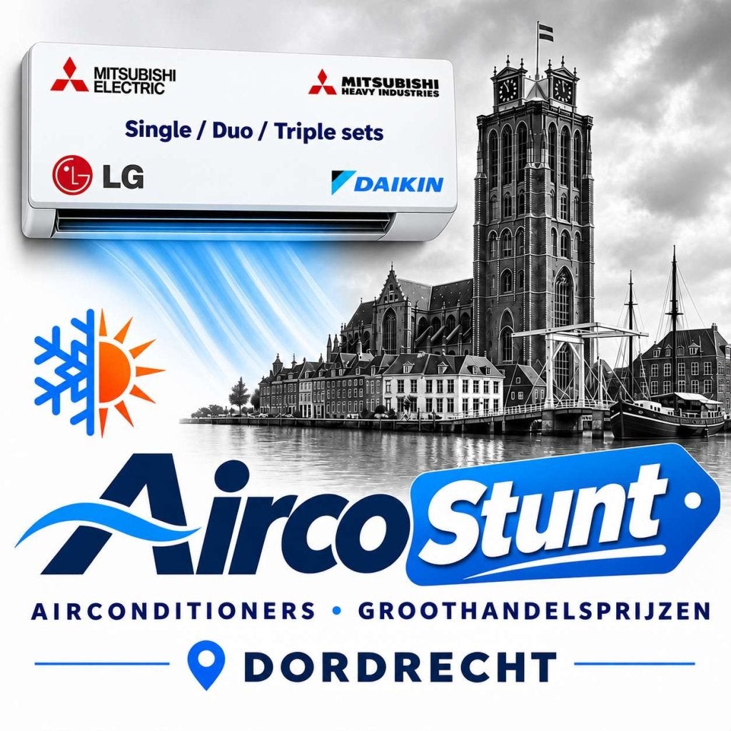 Duo & Triple Split Airco,s Daikin Mitsubishi  *UIT VOORRAAD*, Koelen en Ontvochtigen, Niet ingevuld, Nieuw, 3 snelheden of meer