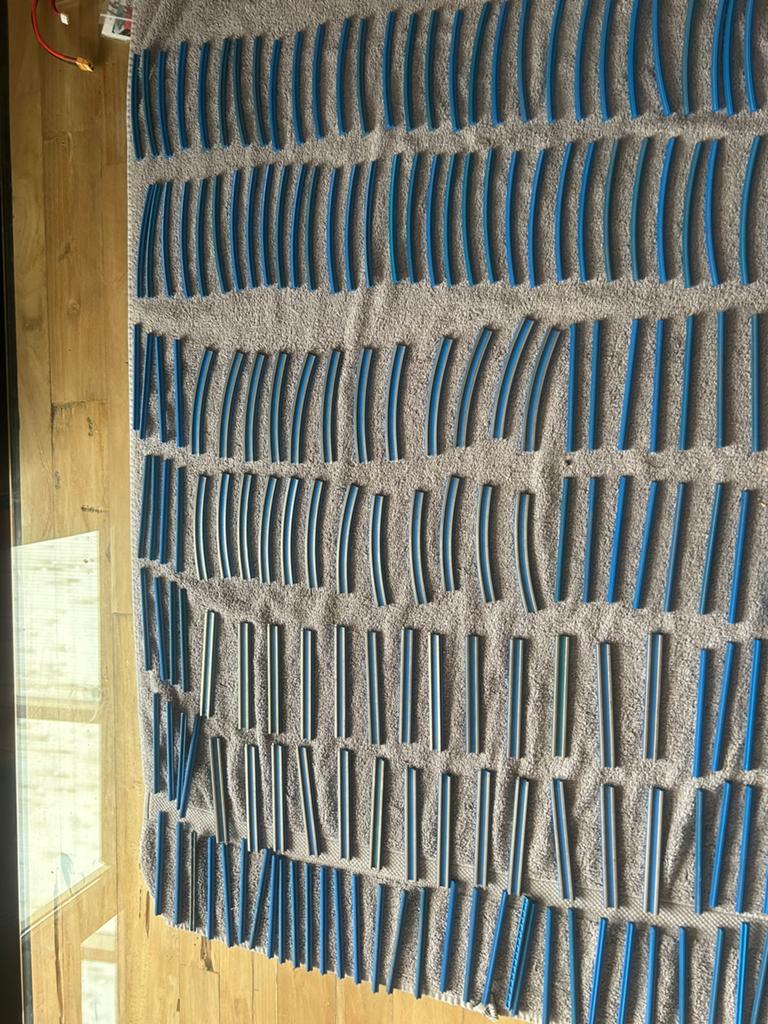 Lego 12 v rails blauw, Ophalen of Verzenden