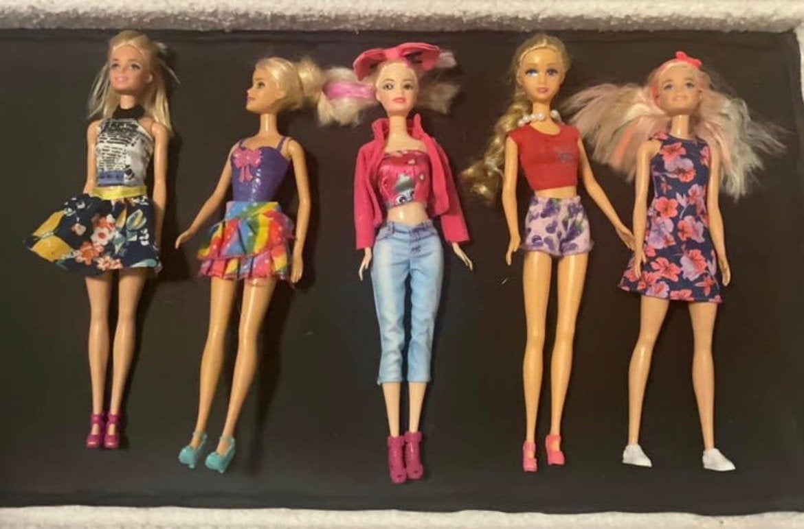 5 barbies z.g.a.n, Ophalen
