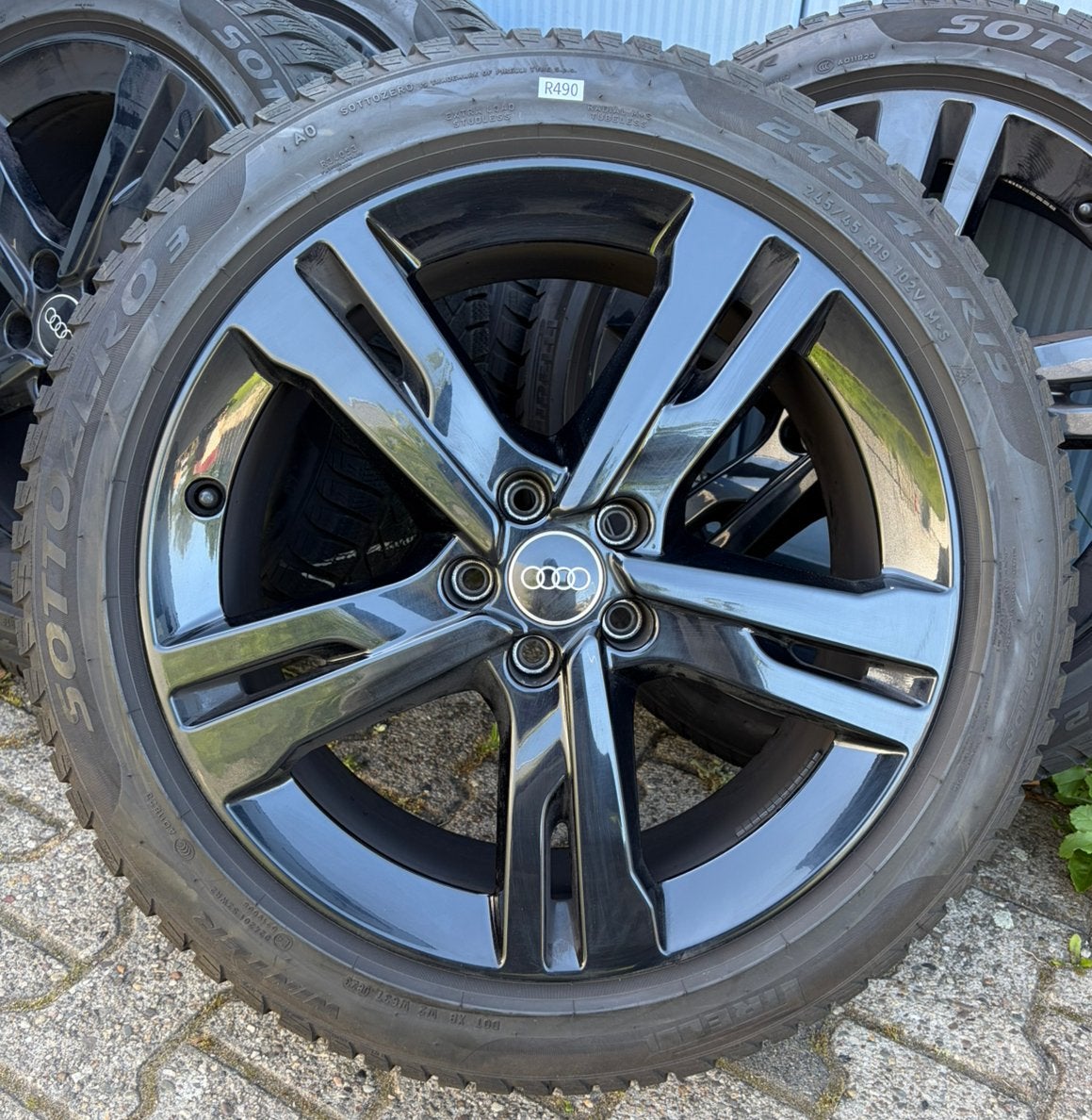 19” Originele Audi A6 S6 4K C8 Ramus Velgen + Winterbanden, Auto-onderdelen, Banden en Velgen, 19 inch, 245 mm, Banden en Velgen