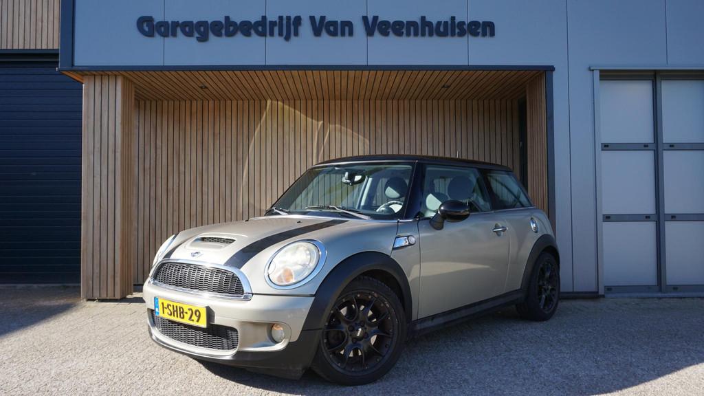 Mini Mini 1.6 Cooper S 174pk Airco Leder Spoiler Cruise cont, Voorwielaandrijving, Euro 5, Gebruikt, 4 cilinders