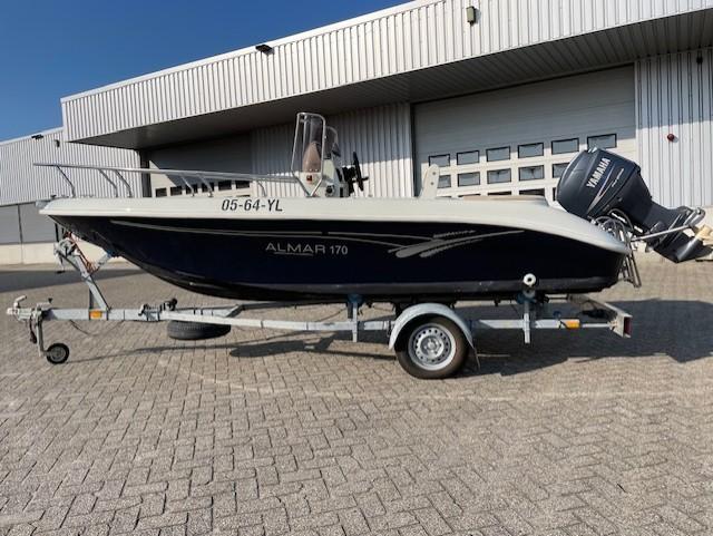 Almar 170 consoleboot met Yamaha 60 pk incl. trailer, Watersport en Boten, Ophalen, Gebruikt, 5 m, 2 m