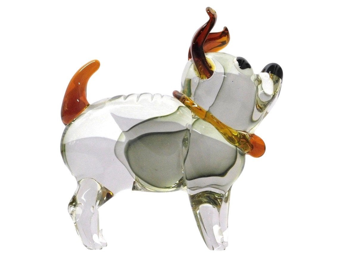 Murano-stijl Glazen Hond Beeldje - Handgemaakt, 22 cm, Ophalen of Verzenden