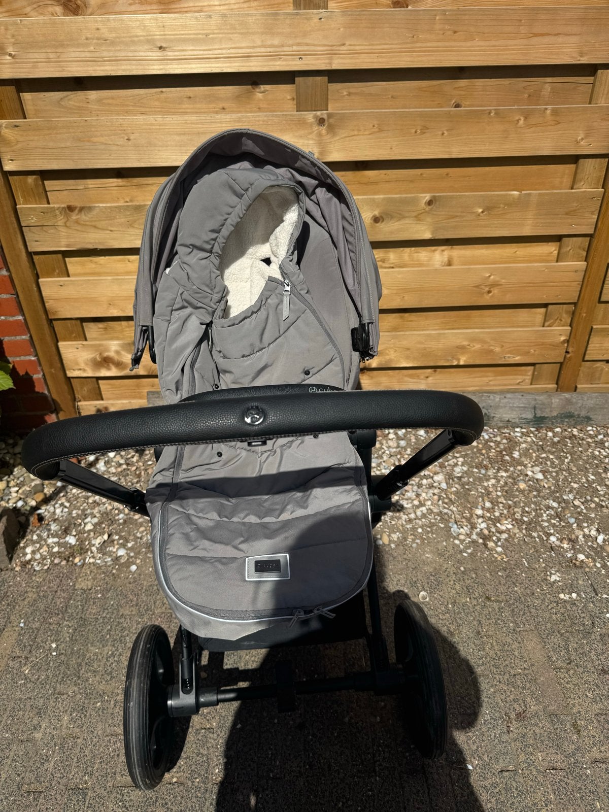 Cybex Priam 4 Grey kinderwagen met alle toebehoren, Gebruikt, Combiwagen, Verstelbare duwstang, Ophalen