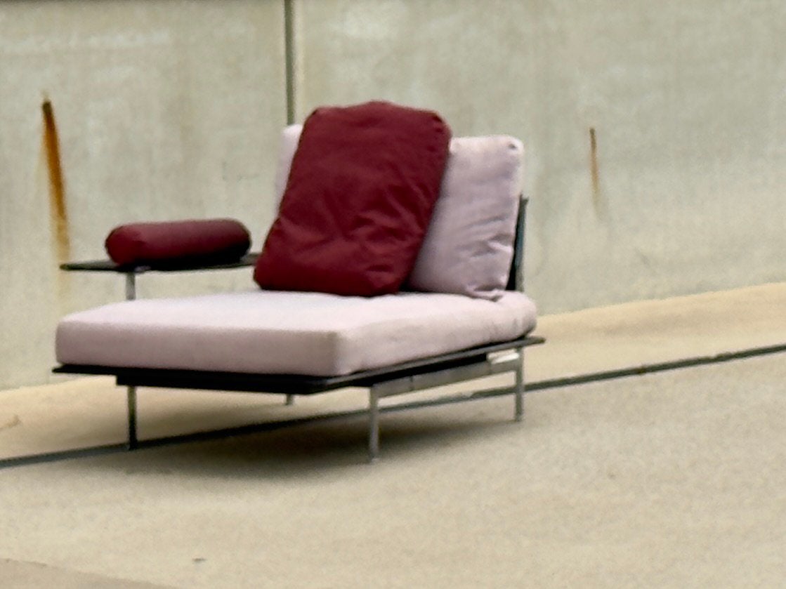 B&B Italia Diesis chaise longue design Citterio Nava Kvadrat, Eenpersoons, 100 tot 125 cm, B&B ITALIA, Ophalen of Verzenden