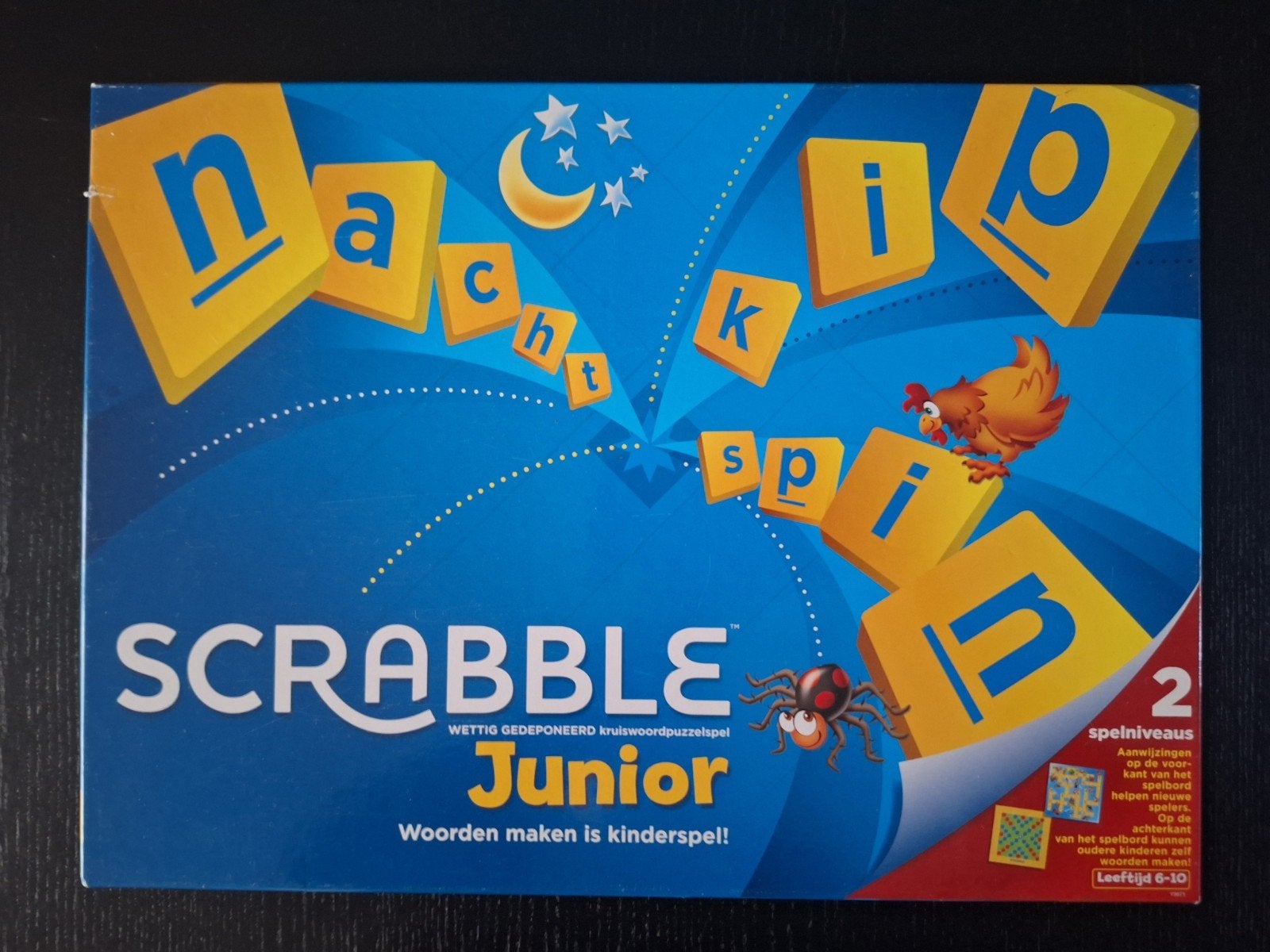 Scrabble Junior - Woordspel voor kinderen, Hobby en Vrije tijd, Gezelschapsspellen | Bordspellen, Een of twee spelers, Ophalen of Verzenden