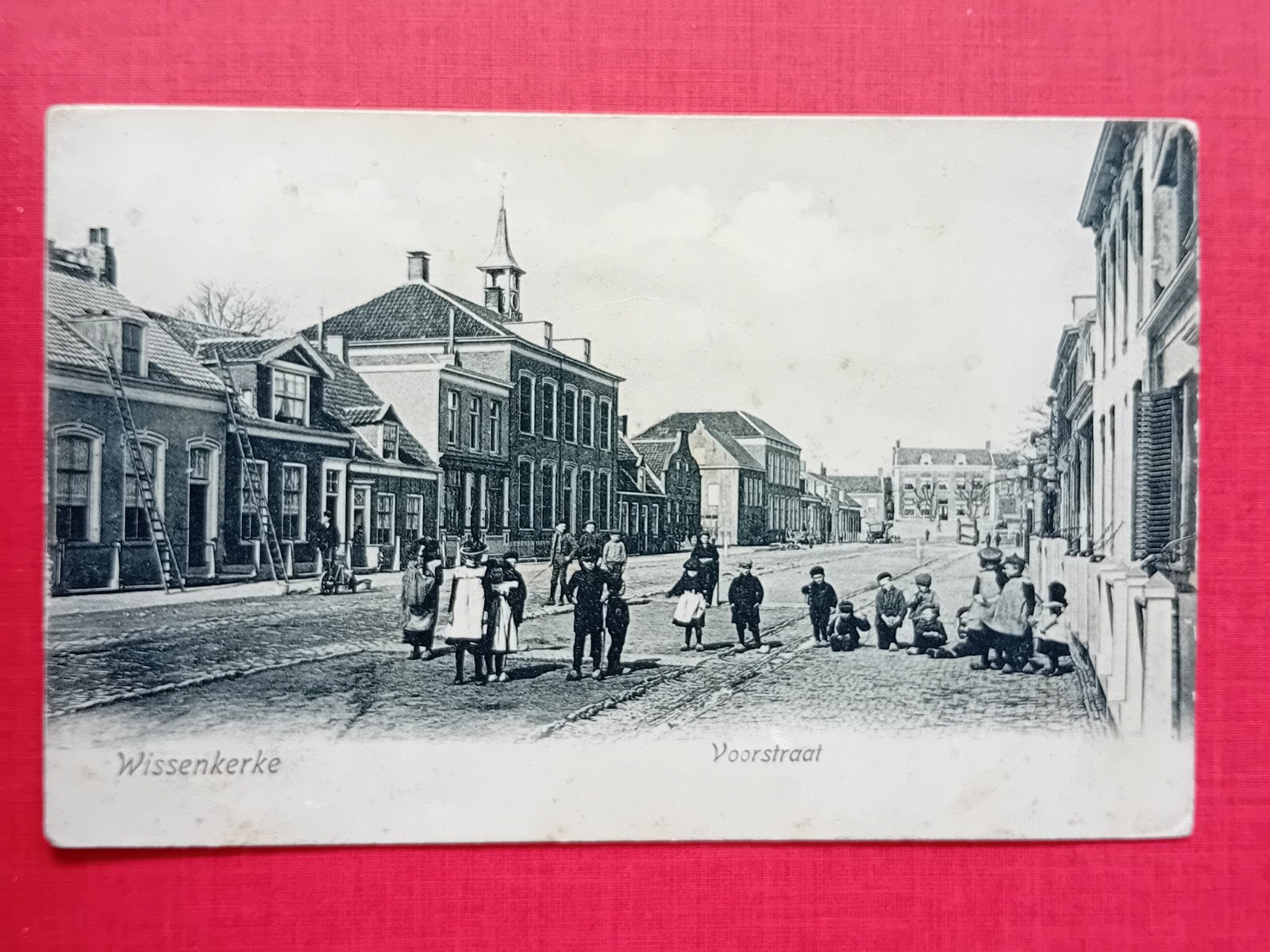 Oude Ansichtkaart Wissenkerke Voorstraat Zeeland, Ophalen of Verzenden, Voor 1920, Ongelopen, Zeeland