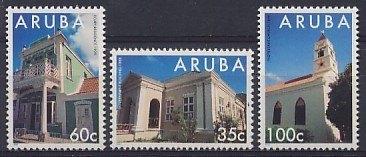 Aruba 151/3 postfris Monumenten 1995, Ophalen of Verzenden, Postfris