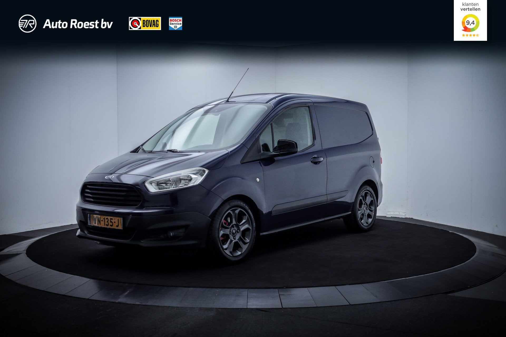 Ford Transit Courier 1.5 TDCI ZIJDEUR AIRCO | CRUISE | BLUET, Euro 5, Stof, Zwart, 4 cilinders