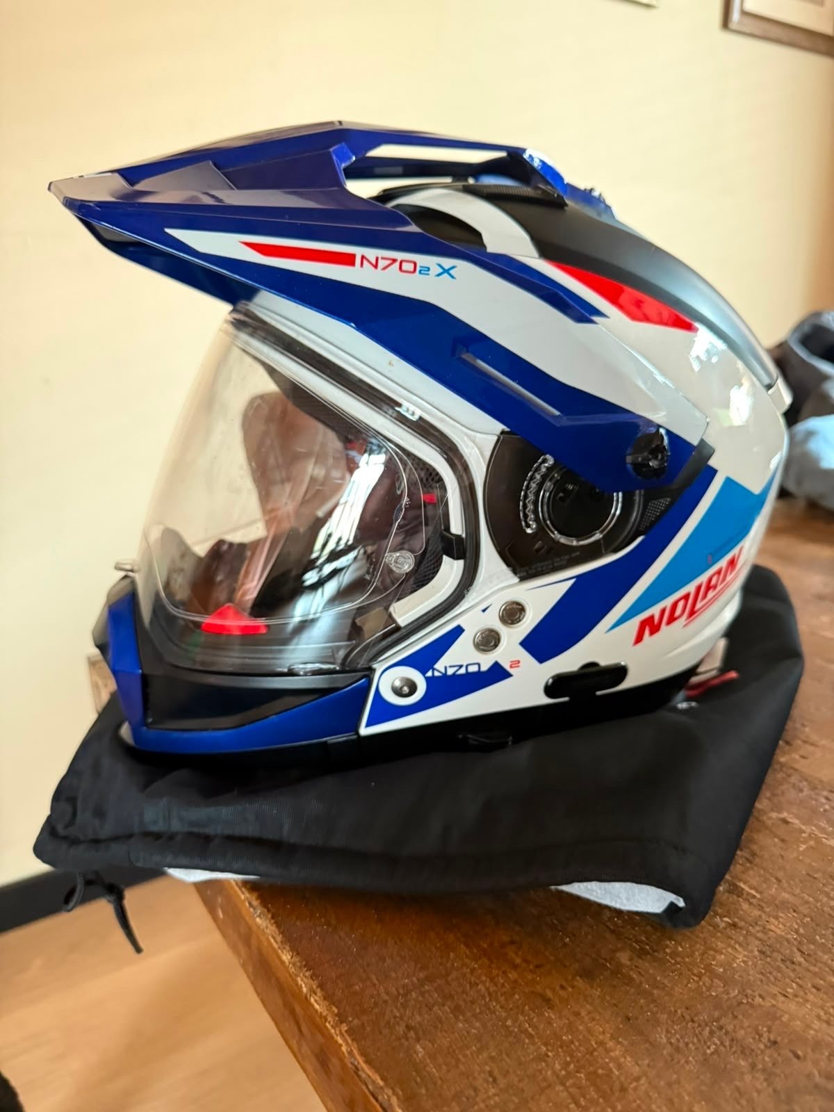 Nolan N70-2 X  Maat S pinlock vizier, Motoren, Kleding | Motorhelmen, Systeemhelm, Nolan, Ophalen of Verzenden, S