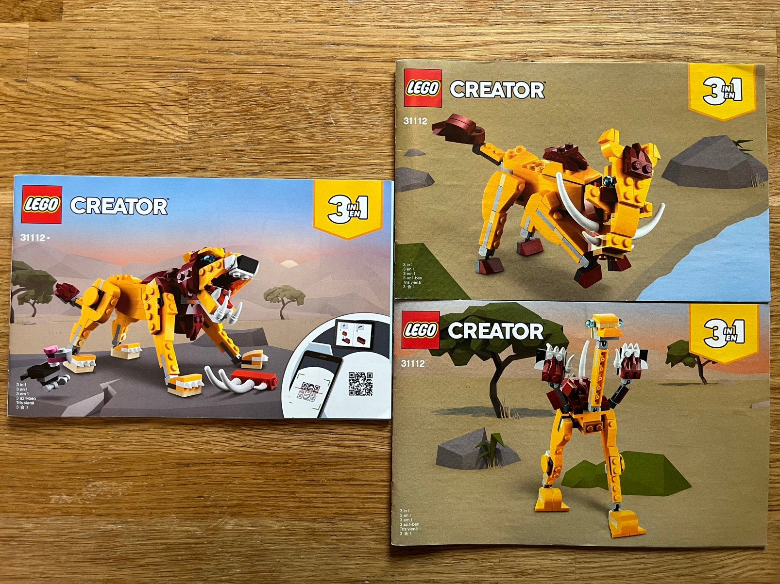 Lego Creator 3in1 - 31112 - leeuw, struisvogel of zwijn, Ophalen of Verzenden, Zo goed als nieuw, Lego