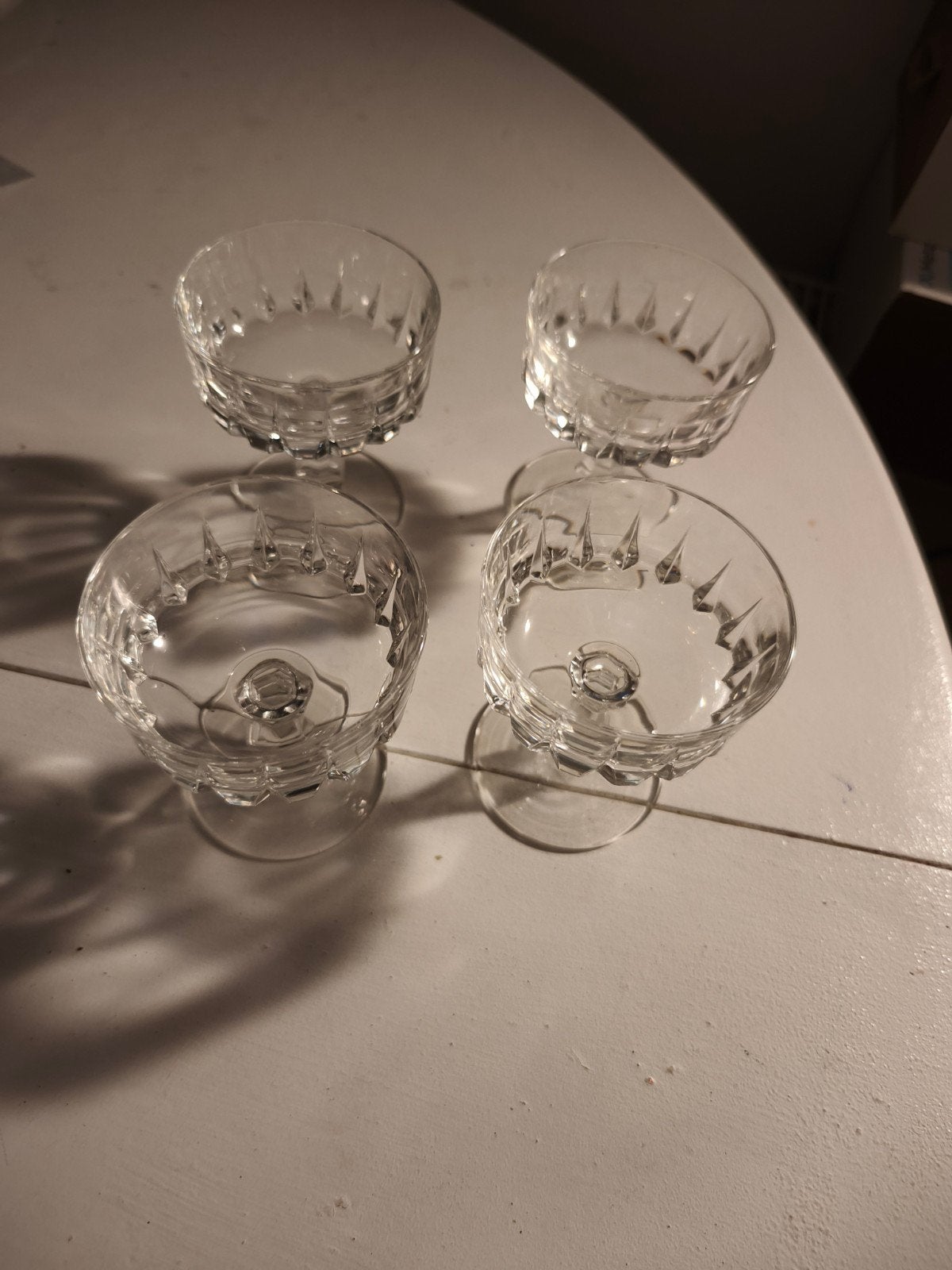 Set van 4 kristallen likeurglazen, Ophalen of Verzenden