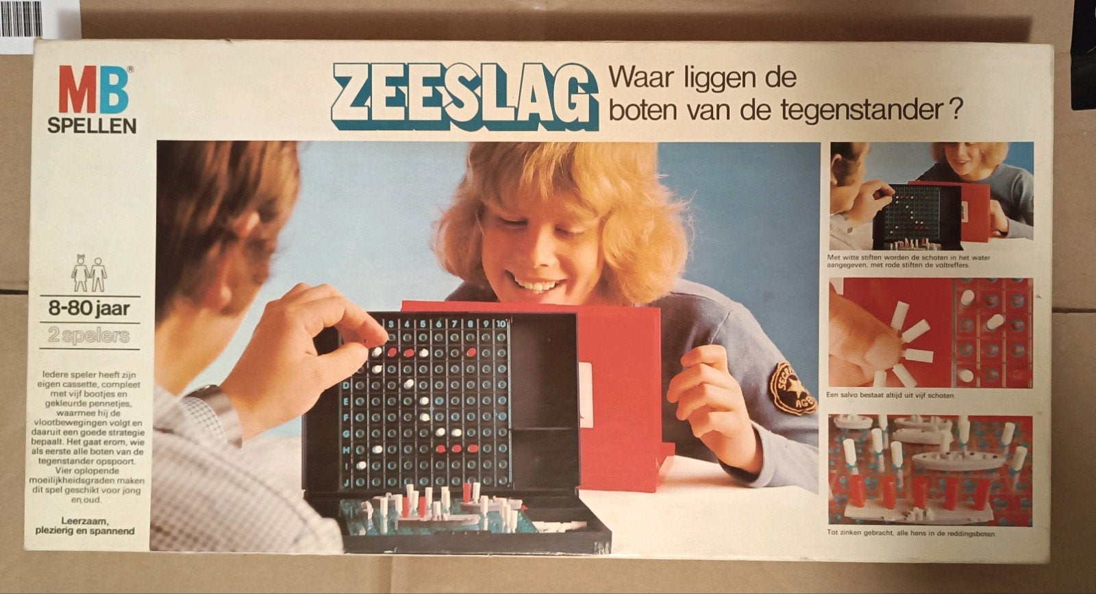 Zeeslag gezelschapsspel - Origineel en compleet, Hobby en Vrije tijd, Gezelschapsspellen | Bordspellen, Een of twee spelers, Ophalen of Verzenden